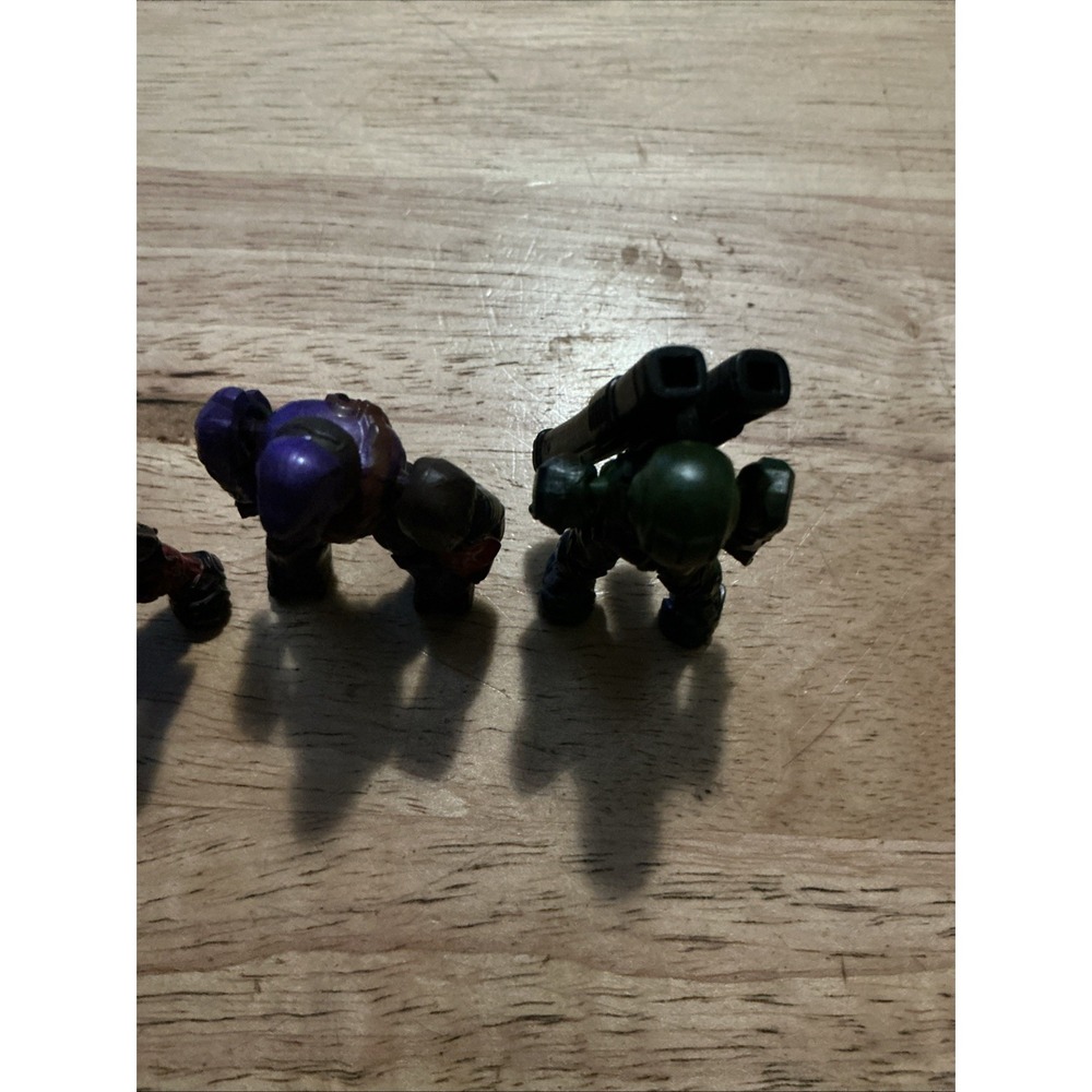 Halo Mega Blocks Minimates Lot Of 3,  Red UNSC ODST, Purple Brute & UNSC Marine - Picture 9 of 12